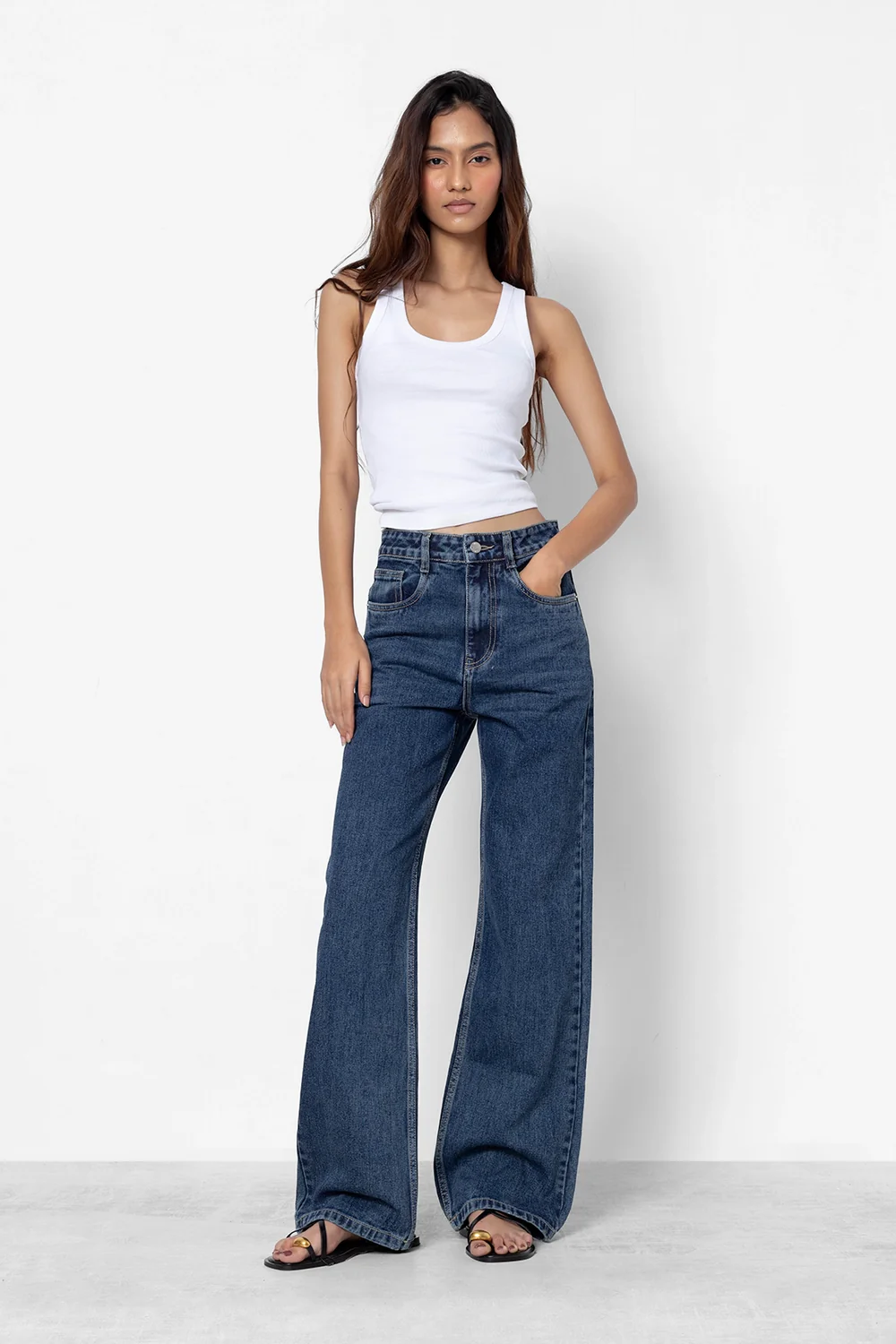Straight High Rise Jeans